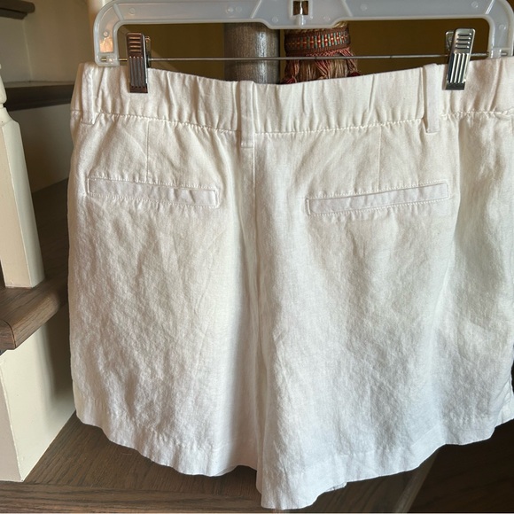 GAP Women's Cream Linen Shorts - Picture 2 of 3